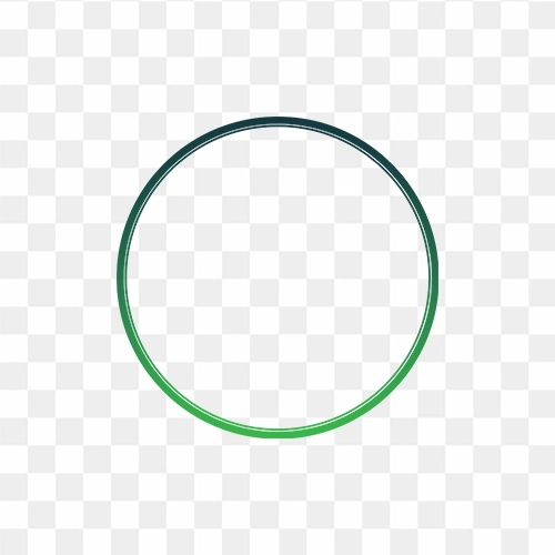 Green gradient circle free transparent png